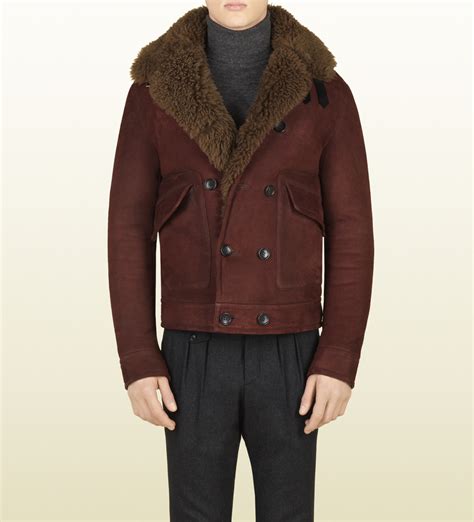 gucci stearling jacket|Gucci shearling jacket.